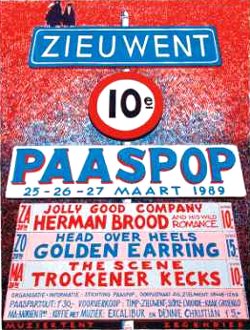Golden Earring show poster Zieuwent March 26, 1989
